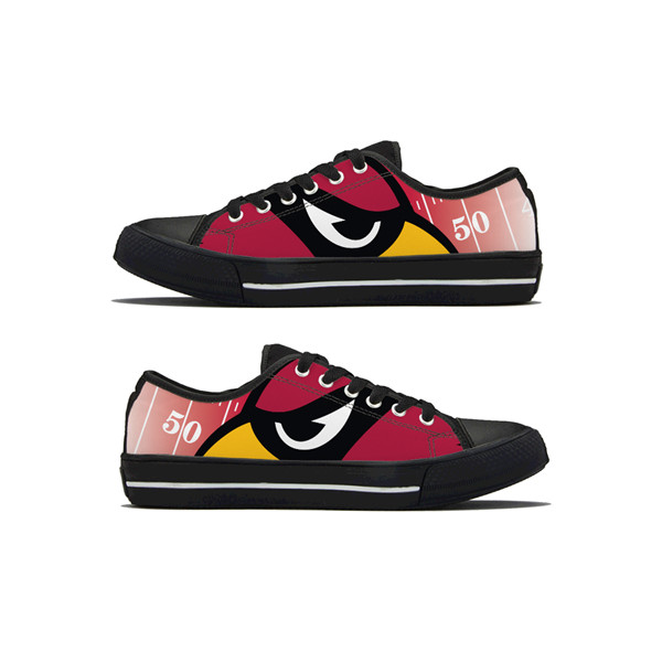 Women's Arizona Cardinals Low Top Canvas Sneakers 003