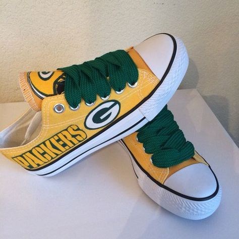 Men's Green Bay Packers Repeat Print Low Top Sneakers 002