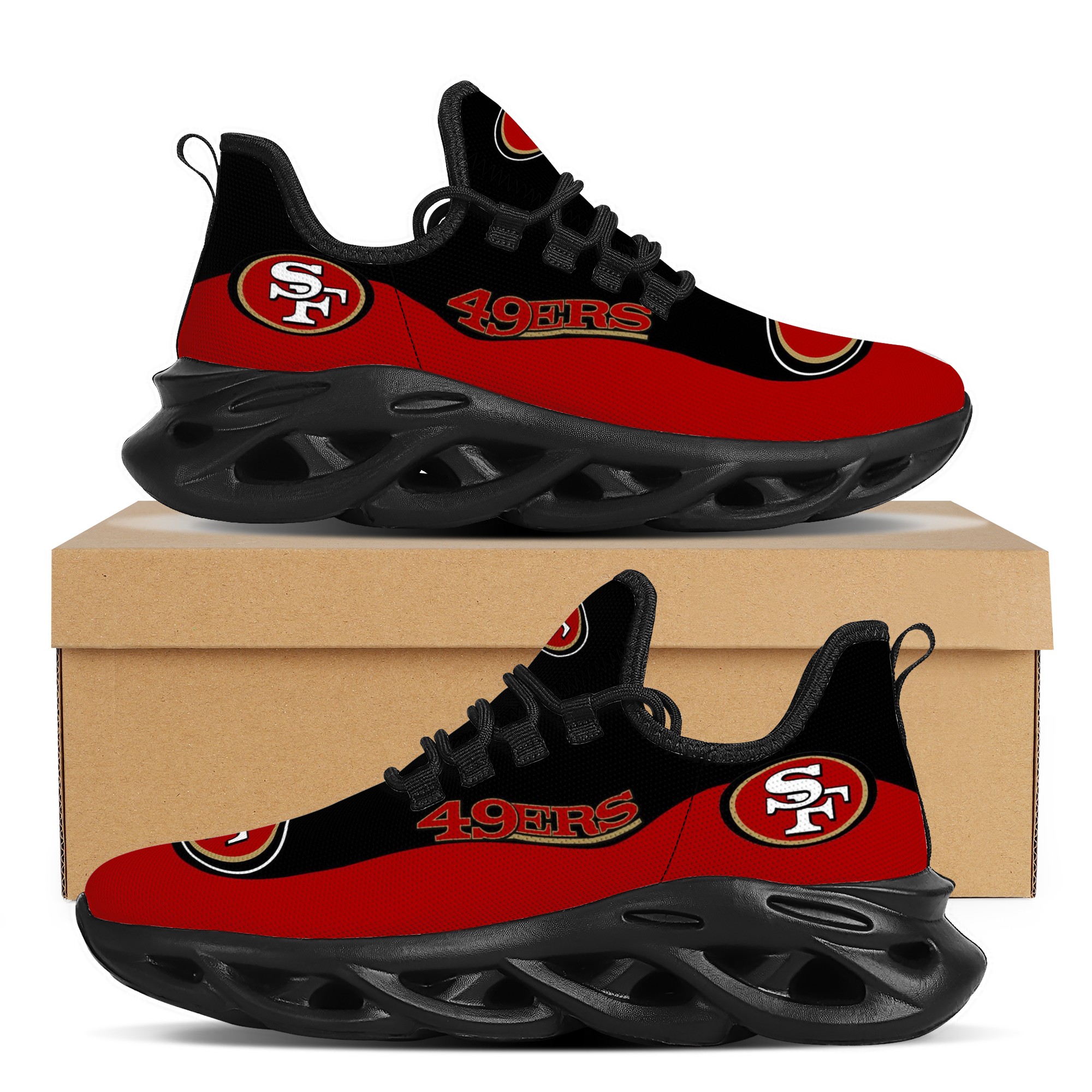Men's San Francisco 49ers Flex Control Sneakers 001 Men's San Francisco 49ers Flex Control Sneakers 001