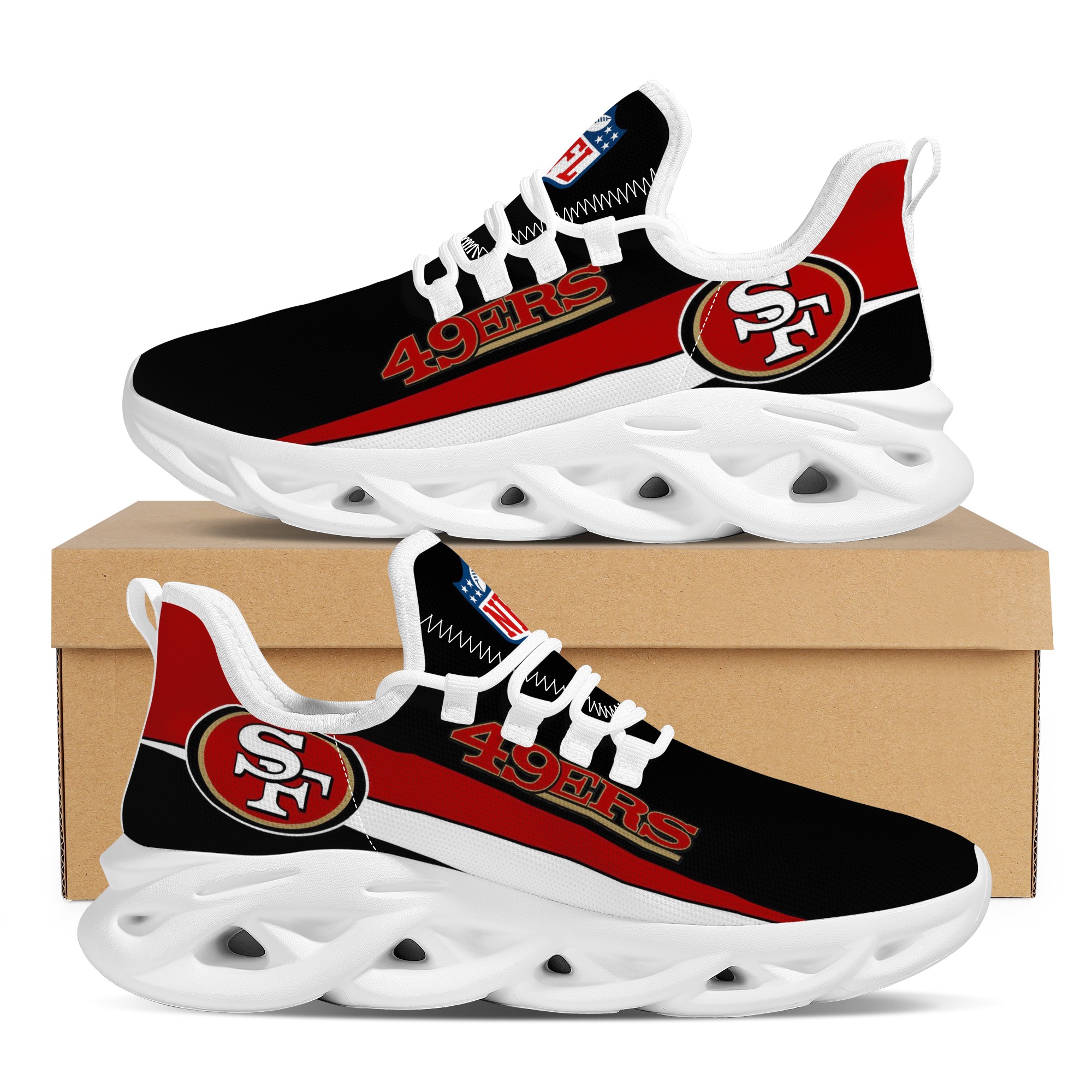 Women's San Francisco 49ers Flex Control Sneakers 006 Women's San Francisco 49ers Flex Control Sneakers 006