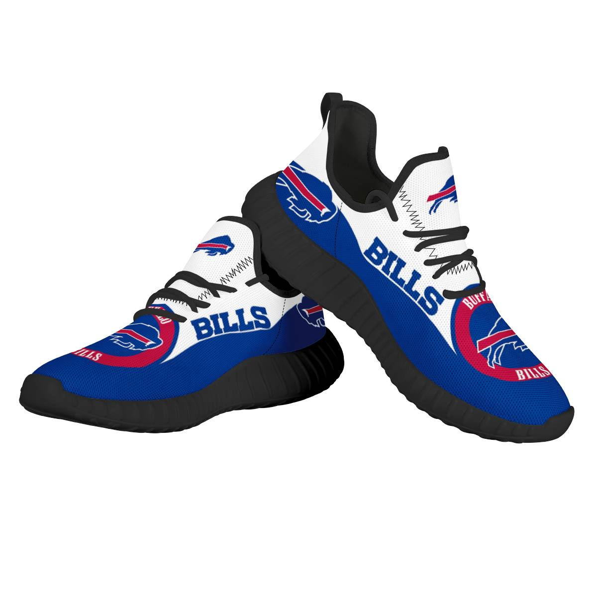 Women's Buffalo Bills Mesh Knit Sneakers/Shoes 005 Women's Buffalo Bills Mesh Knit Sneakers/Shoes 005