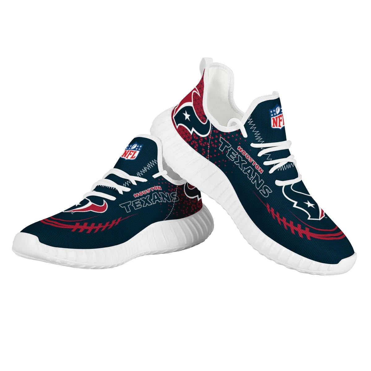Women's Houston Texans Mesh Knit Sneakers/Shoes 006 Women's Houston Texans Mesh Knit Sneakers/Shoes 006