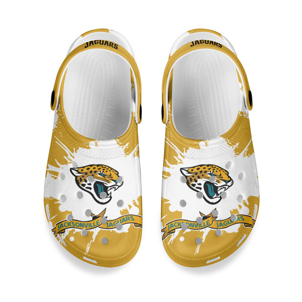 Men's Jacksonville Jaguars Bayaband Clog Shoes 001 Men's Jacksonville Jaguars Bayaband Clog Shoes 001