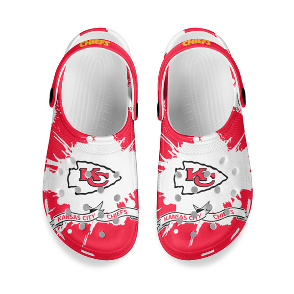 Women's Kansas City Chiefs Bayaband Clog Shoes 002 Women's Kansas City Chiefs Bayaband Clog Shoes 002