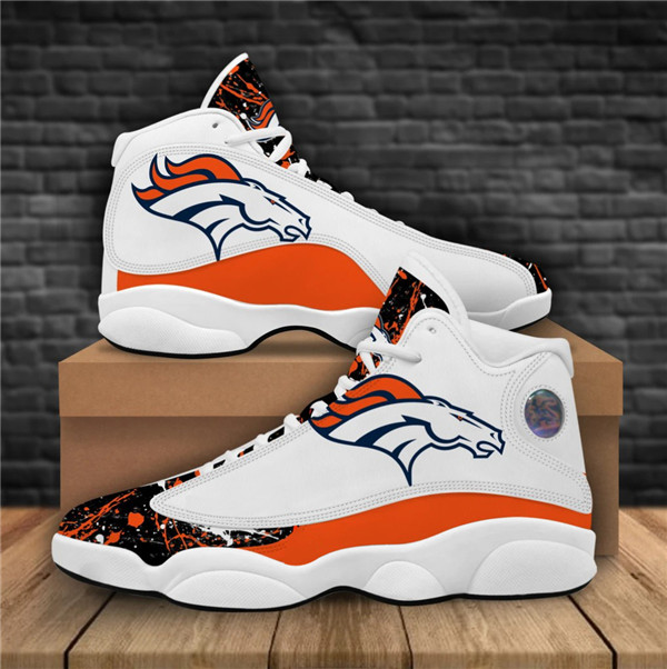 Men's Denver Broncos Limited Edition JD13 Sneakers 001 Men's Denver Broncos Limited Edition JD13 Sneakers 001