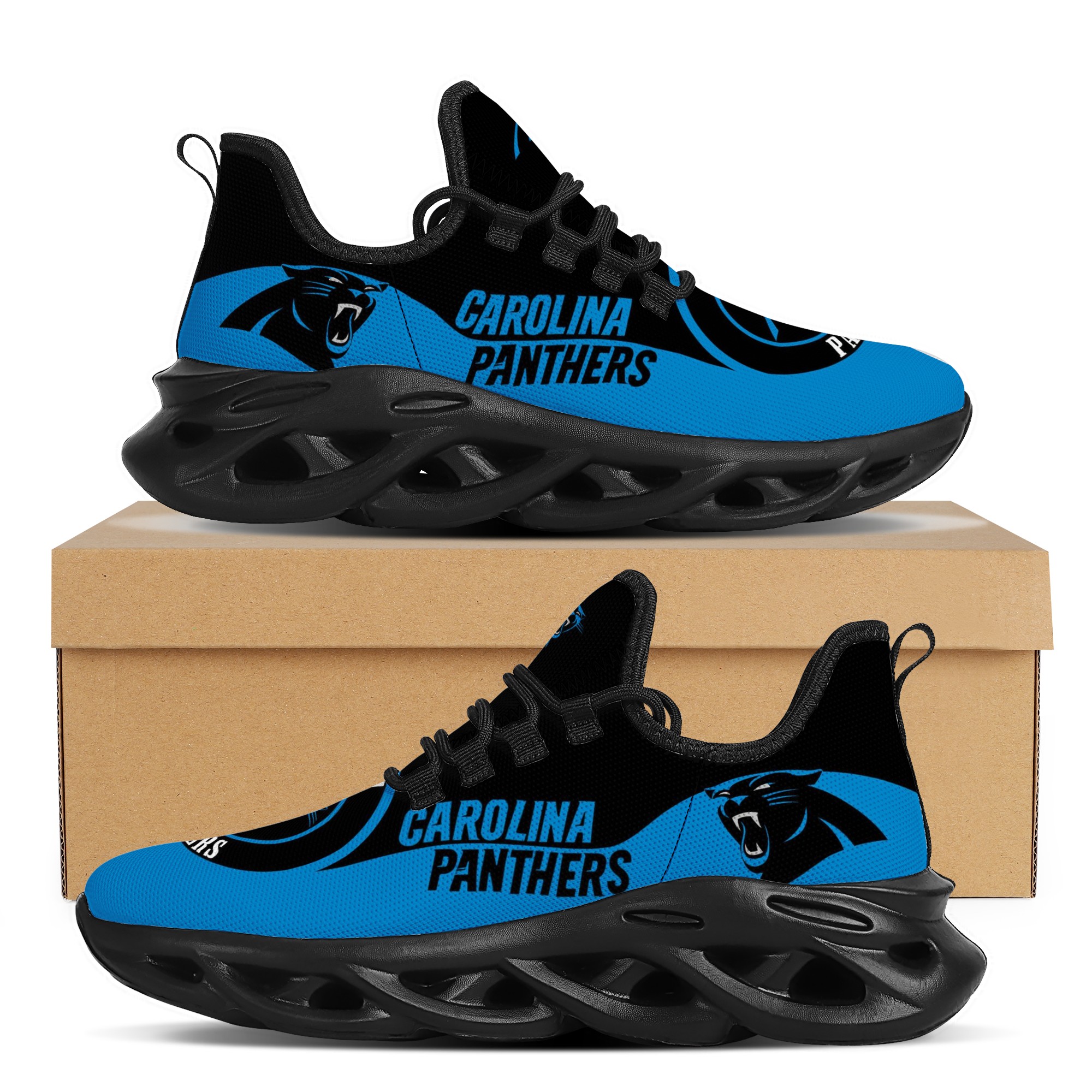Men's Carolina Panthers Flex Control Sneakers 001 Men's Carolina Panthers Flex Control Sneakers 001