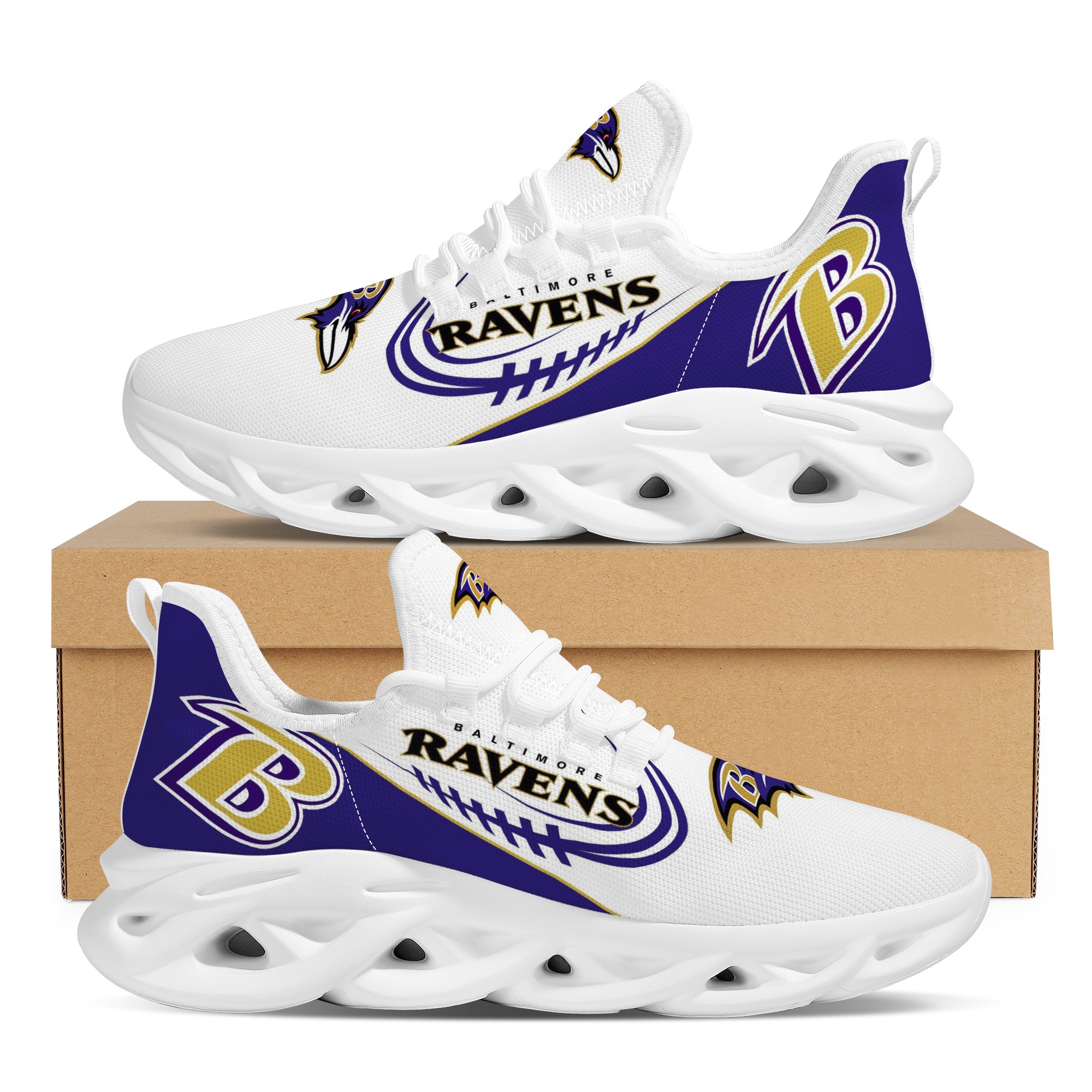 Men's Baltimore Ravens Flex Control Sneakers 004 Men's Baltimore Ravens Flex Control Sneakers 004