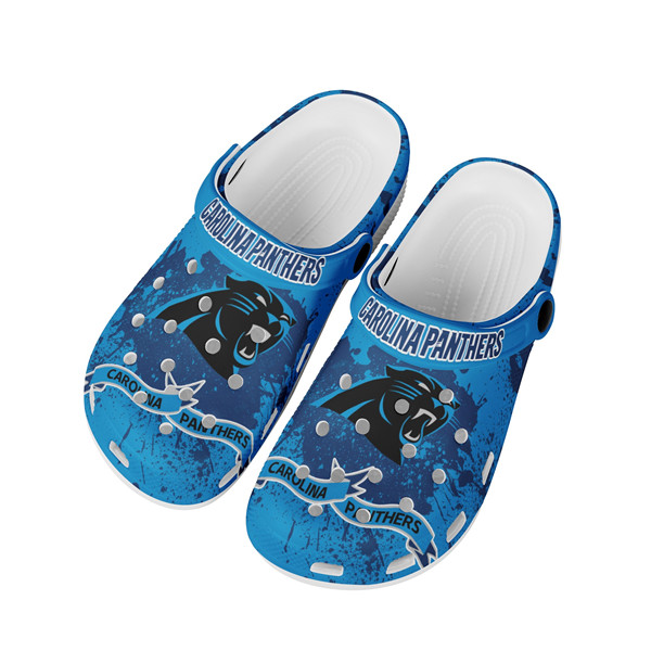 Women's Carolina Panthers Bayaband Clog Shoes 003 Women's Carolina Panthers Bayaband Clog Shoes 003