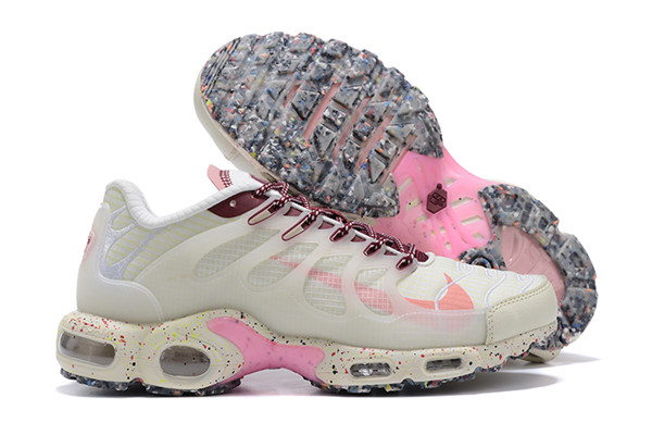 Women's Hot Sale Running Weapon Air Max TN Cream Shoes 0077