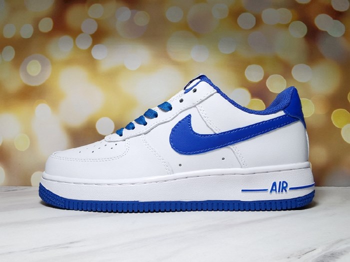 Women's Air Force 1 White/Royal Shoes 0125 Women's Air Force 1 White/Royal Shoes 0125