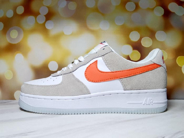 Women's Air Force 1 White/Grey Shoes 0137 Women's Air Force 1 White/Grey Shoes 0137