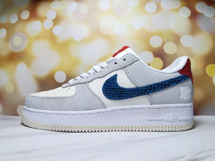 Women's Air Force 1 White/Blue Shoes 0186 Women's Air Force 1 White/Blue Shoes 0186