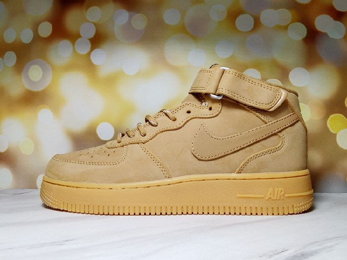 Women's Air Force 1 High Top Brown Shoes 0193 Women's Air Force 1 High Top Brown Shoes 0193