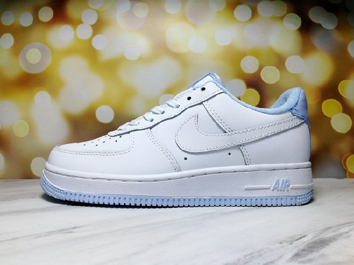 Women's Air Force 1 White/Blue Shoes 0201 Women's Air Force 1 White/Blue Shoes 0201