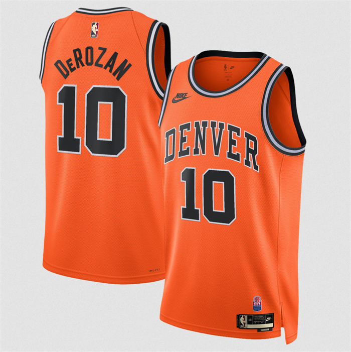 Men's Denver Nuggets #10 DeMar DeRozan Orange 2026/27 Classic Edition Stitched Basketball Jersey