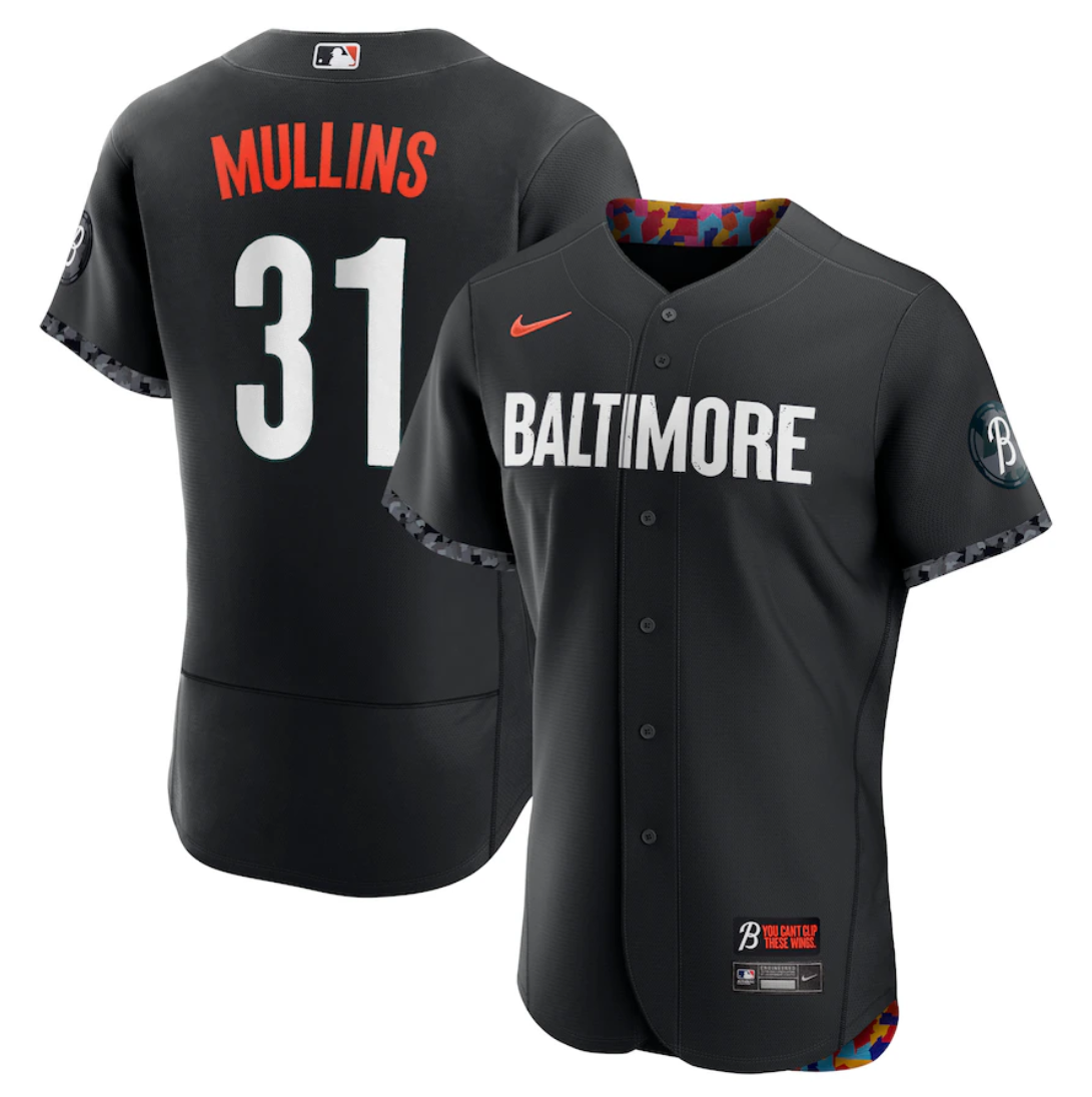 Men's Baltimore Orioles Baltimore Orioles #31 Cedric Mullins Black 2023 City Connect Flex Base Stitched Baseball Jersey Men's Baltimore Orioles Baltimore Orioles #31 Cedric Mullins Black 2023 City Connect Flex Base Stitched Baseball Jersey