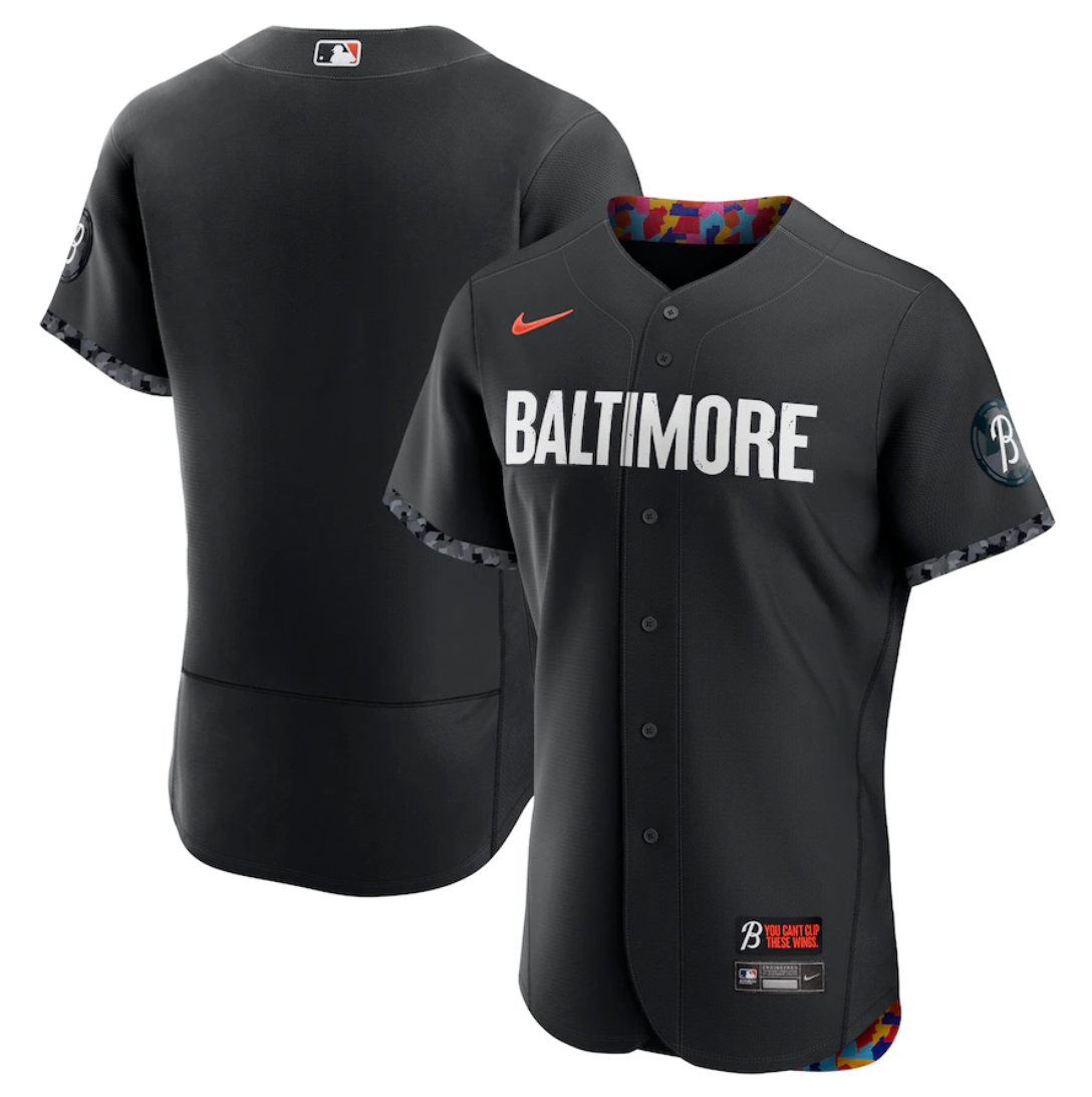 Men's Baltimore Orioles Baltimore Orioles Blank Black 2023 City Connect Flex Base Stitched Baseball Jersey Men's Baltimore Orioles Baltimore Orioles Blank Black 2023 City Connect Flex Base Stitched Baseball Jersey
