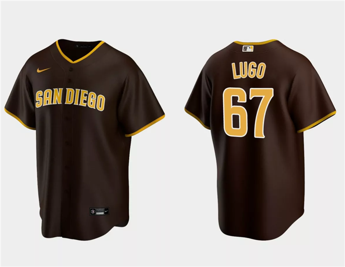 Men's San Diego Padres #67 Seth Lugo Brown Cool Base Stitched Jersey Men's San Diego Padres #67 Seth Lugo Brown Cool Base Stitched Jersey