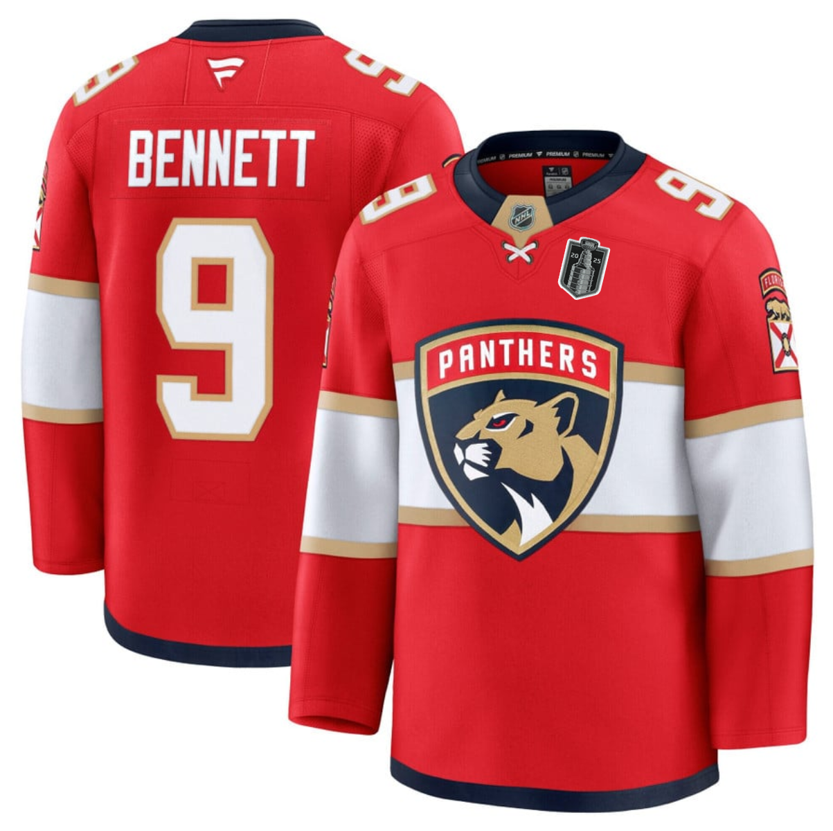 Men's Florida Panthers #9 Sam Bennett Red 2025 Stanley Cup Final Patch Stitched Hockey Jersey Men's Florida Panthers #9 Sam Bennett Red 2025 Stanley Cup Final Patch Stitched Hockey Jersey