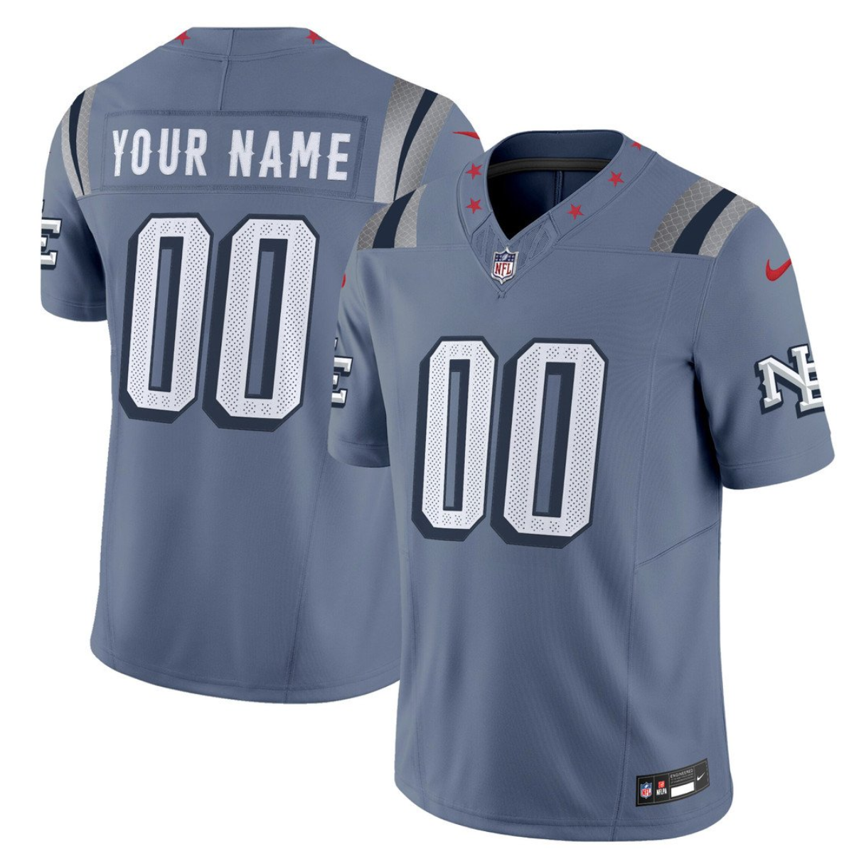 Women's New England Patriots Active Player Custom 2025 F.U.S.E. “Rivalries” Vapor Limited Stitched Football Jersey