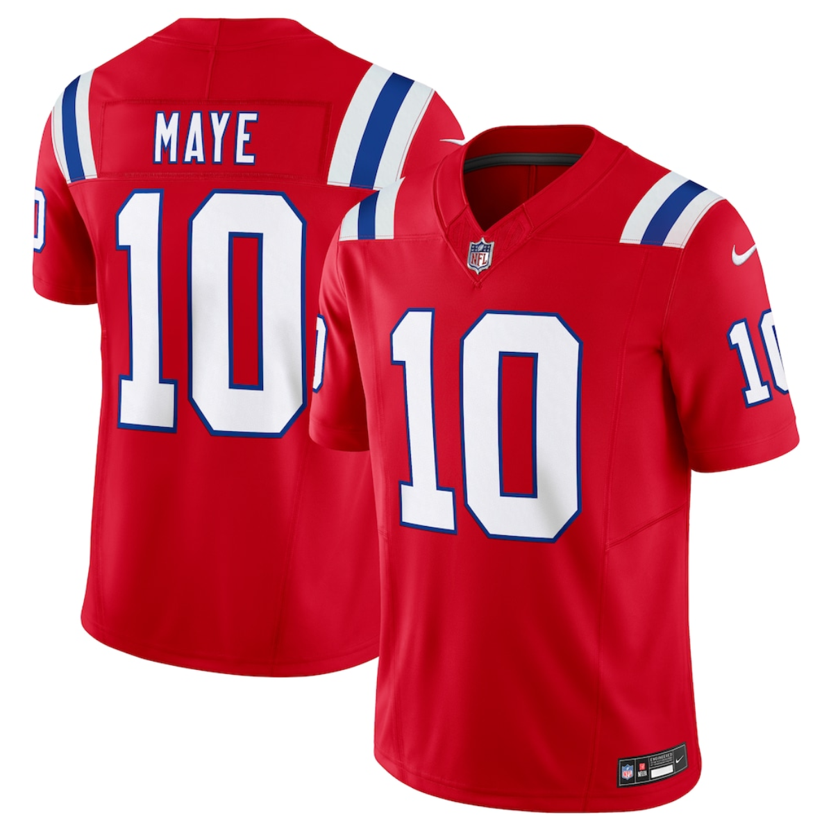 Women's New England Patriots #10 Drake Maye Red 2024 F.U.S.E. Navy Vapor Untouchable Limited Stitched Jersey(Run Small) Women's New England Patriots #10 Drake Maye Red 2024 F.U.S.E. Navy Vapor Untouchable Limited Stitched Jersey(Run Small)