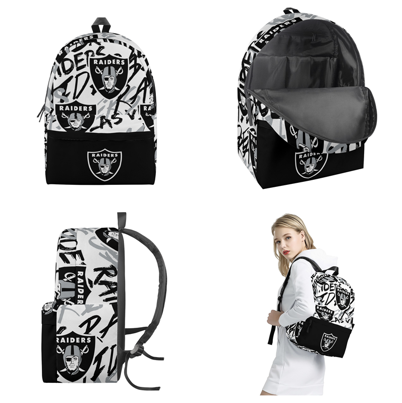 Las Vegas Raiders All Over Print  Polyester Backpack 001