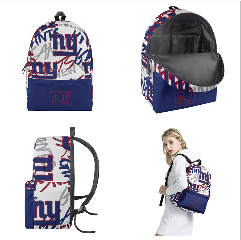 New York Giants All Over Print Polyester Backpack 001 New York Giants All Over Print Polyester Backpack 001