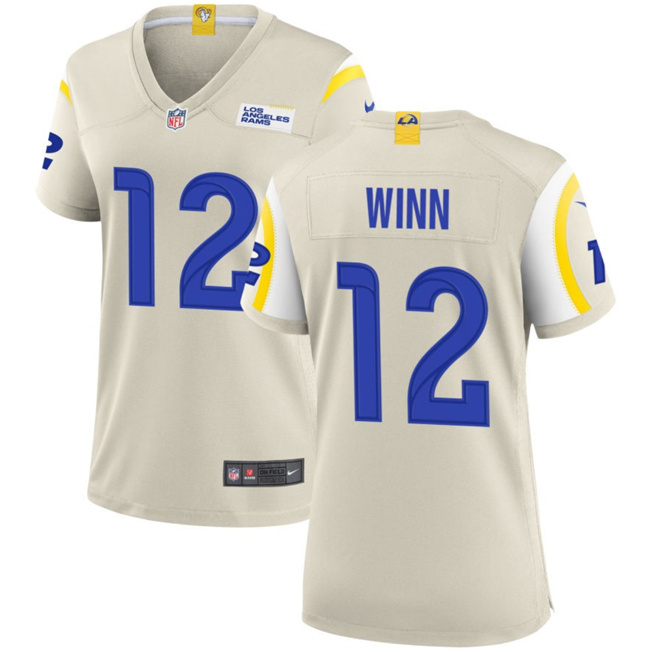 Women's Los Angeles Rams #12 Dresser Winn Bone Stitched Game Jersey(Run Small) Women's Los Angeles Rams #12 Dresser Winn Bone Stitched Game Jersey(Run Small)