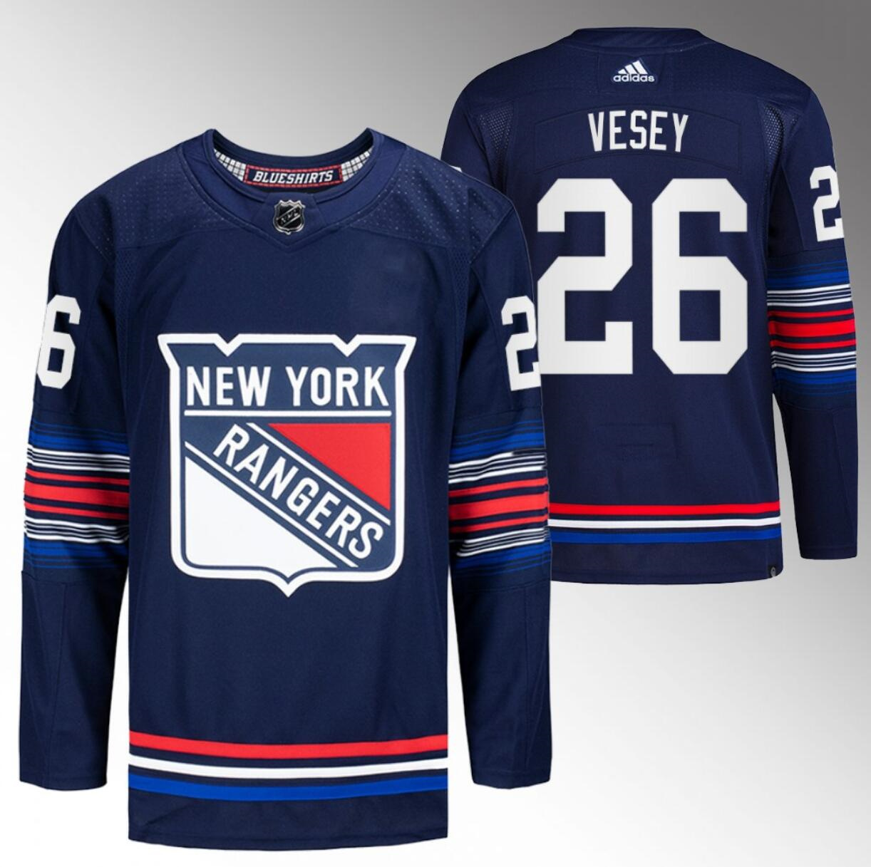 Men's New York Rangers #26 Jimmy Vesey Navy Stitched Jersey Men's New York Rangers #26 Jimmy Vesey Navy Stitched Jersey