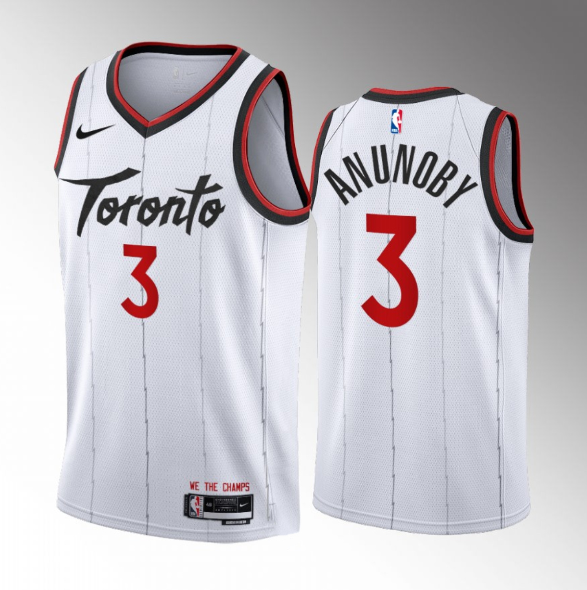 Men's Toronto Raptors #3 O.G. Anunoby White 2023/24 Association Edition Stitched Basketball Jersey Men's Toronto Raptors #3 O.G. Anunoby White 2023/24 Association Edition Stitched Basketball Jersey
