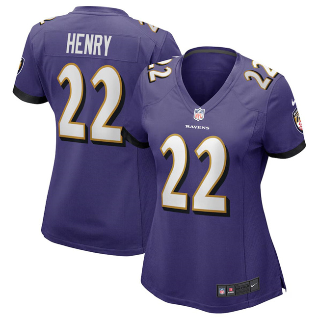 Women's Baltimore Ravens #22 Derrick Henry Purple Football Jersey(Run Small) Women's Baltimore Ravens #22 Derrick Henry Purple Football Jersey(Run Small)