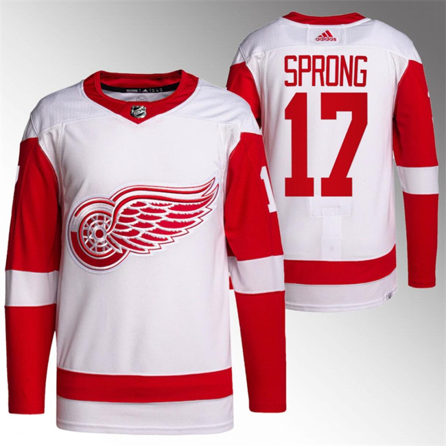Men's Detroit Red Wings #17 Daniel Sprong White Stitched Jersey Men's Detroit Red Wings #17 Daniel Sprong White Stitched Jersey