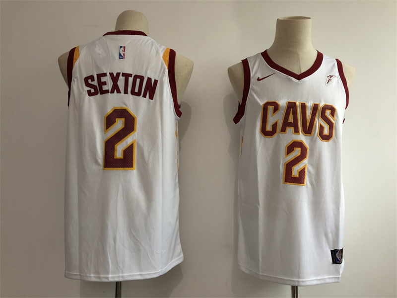 Men's Cleveland Cavaliers #2 Collin Sexton White Nike Authentic Stitched Jersey Men's Cleveland Cavaliers #2 Collin Sexton White Nike Authentic Stitched Jersey