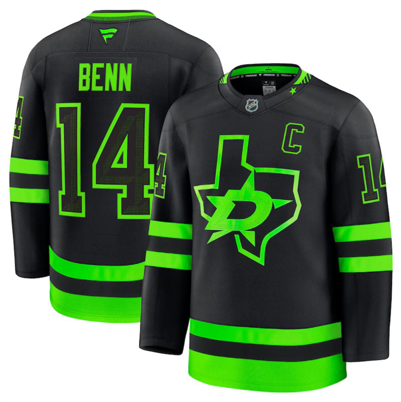 Men's Dallas Stars Active Player Custom Black 2024-25 Stitched Hockey Jersey