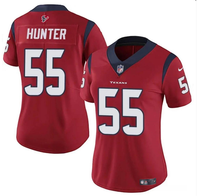 Women's Houston Texans #55 Danielle Hunter Red Vapor Untouchable Limited Stitched Jersey (Run Small) Women's Houston Texans #55 Danielle Hunter Red Vapor Untouchable Limited Stitched Jersey (Run Small)