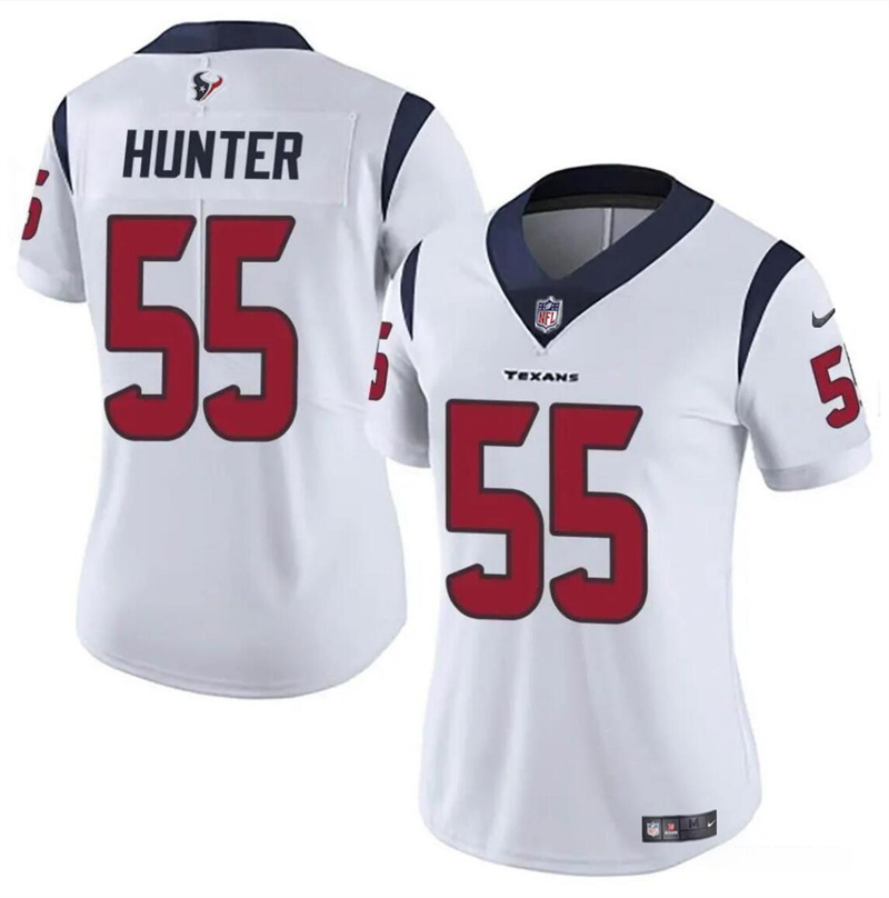 Women's Houston Texans #55 Danielle Hunter White Vapor Untouchable Limited Stitched Jersey (Run Small) Women's Houston Texans #55 Danielle Hunter White Vapor Untouchable Limited Stitched Jersey (Run Small)