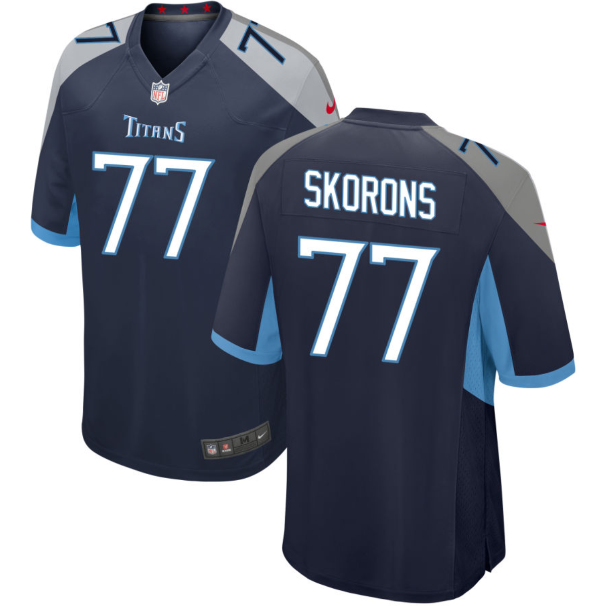 Youth Tennessee Titans #77 Peter Skoronski Navy 2023 Draft Stitched Game Jersey Youth Tennessee Titans #77 Peter Skoronski Navy 2023 Draft Stitched Game Jersey