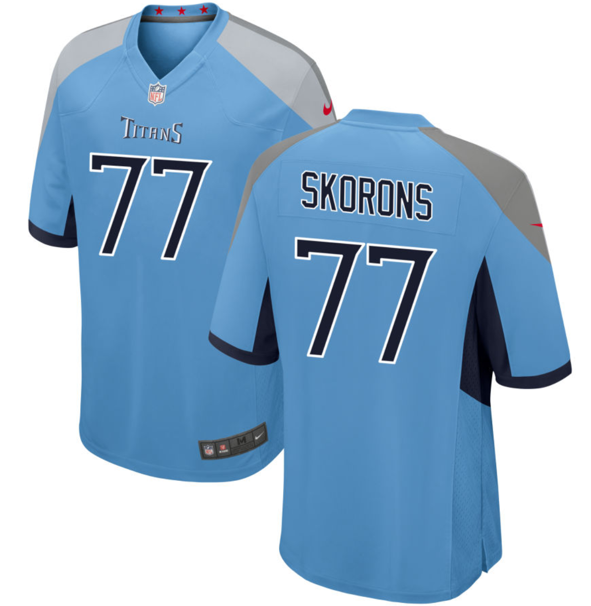 Youth Tennessee Titans #77 Peter Skoronski Blue 2023 Draft Stitched Game Jersey Youth Tennessee Titans #77 Peter Skoronski Blue 2023 Draft Stitched Game Jersey