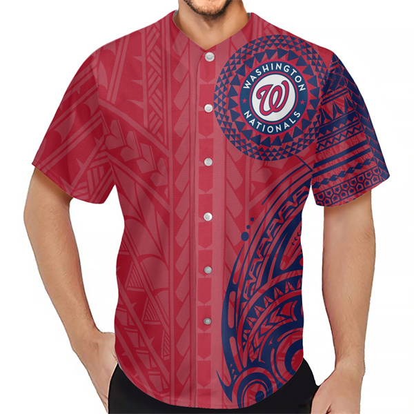 Men's Washington Nationals Red Baseball Jersey Men's Washington Nationals Red Baseball Jersey