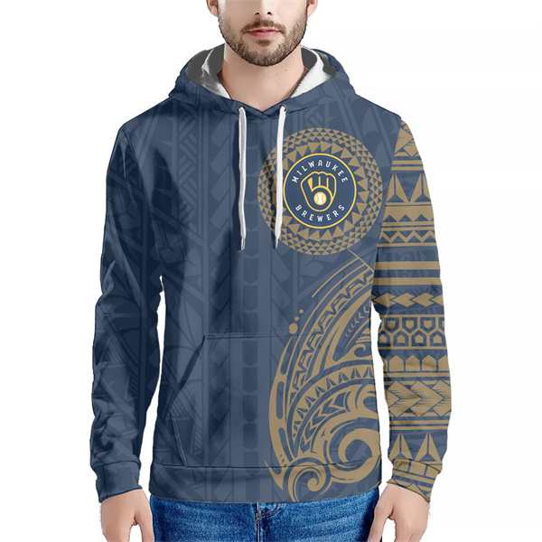 Men's Milwaukee Brewers Navy Hoodie Men's Milwaukee Brewers Navy Hoodie