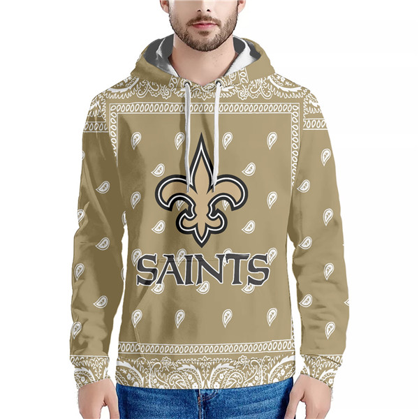 Men's New Orleans Saints Gold Pullover Hoodie Men's New Orleans Saints Gold Pullover Hoodie