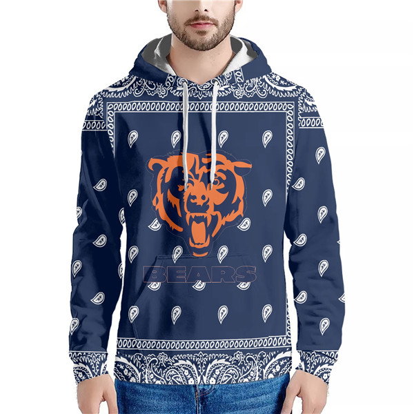Men's Chicago Bears Navy Pullover Hoodie Men's Chicago Bears Navy Pullover Hoodie