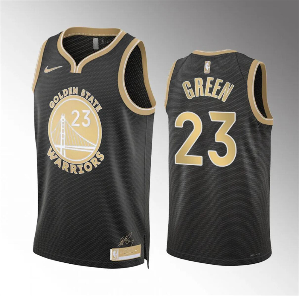 Men's Golden State Warriors #23 Draymond Green Black 2024 Select Series Stitched Basketball Jersey Men's Golden State Warriors #23 Draymond Green Black 2024 Select Series Stitched Basketball Jersey