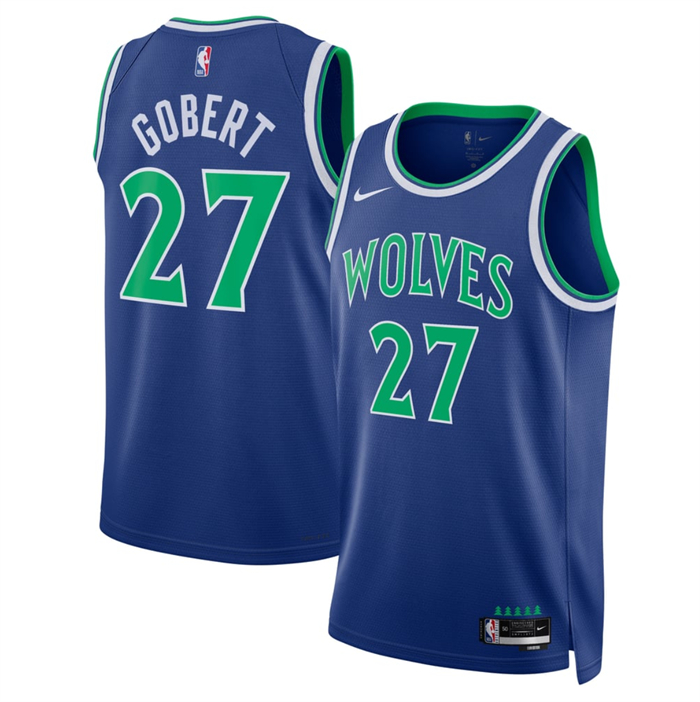 Men's Minnesota Timberwolves #27 Rudy Gobert Blue 2026/27 Icon Edition Stitched Basketball Jersey