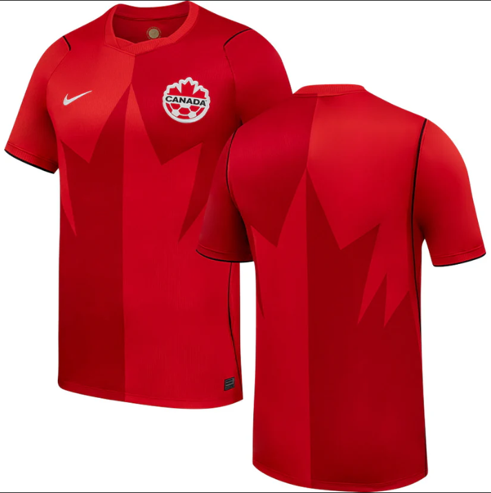 Women's Canada Custom Red 2026 World Cup Home Soccer Jersey