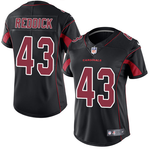 Nike Cardinals #43 Haason Reddick Black Women's Stitched NFL Limited Rush Jersey Nike Cardinals #43 Haason Reddick Black Women's Stitched NFL Limited Rush Jersey
