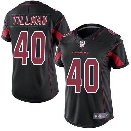 Nike Cardinals #40 Pat Tillman Black Women's Stitched NFL Limited Rush Jersey Nike Cardinals #40 Pat Tillman Black Women's Stitched NFL Limited Rush Jersey