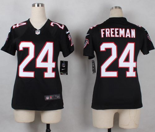 Nike Falcons #24 Devonta Freeman Black Alternate Women's Stitched NFL Elite Jersey Nike Falcons #24 Devonta Freeman Black Alternate Women's Stitched NFL Elite Jersey