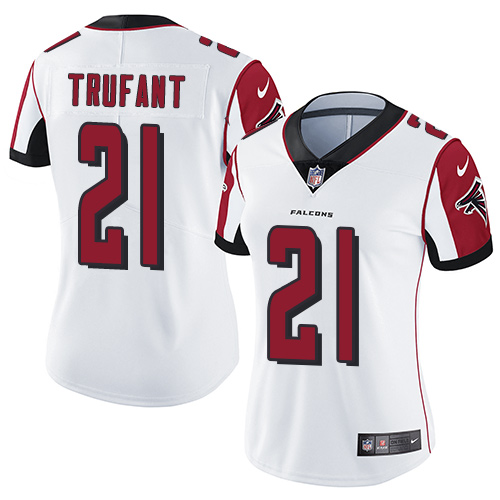 Nike Falcons #21 Desmond Trufant White Women's Stitched NFL Vapor Untouchable Limited Jersey Nike Falcons #21 Desmond Trufant White Women's Stitched NFL Vapor Untouchable Limited Jersey