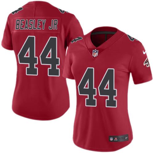 Nike Falcons #44 Vic Beasley Jr Red Women's Stitched NFL Limited Rush Jersey Nike Falcons #44 Vic Beasley Jr Red Women's Stitched NFL Limited Rush Jersey
